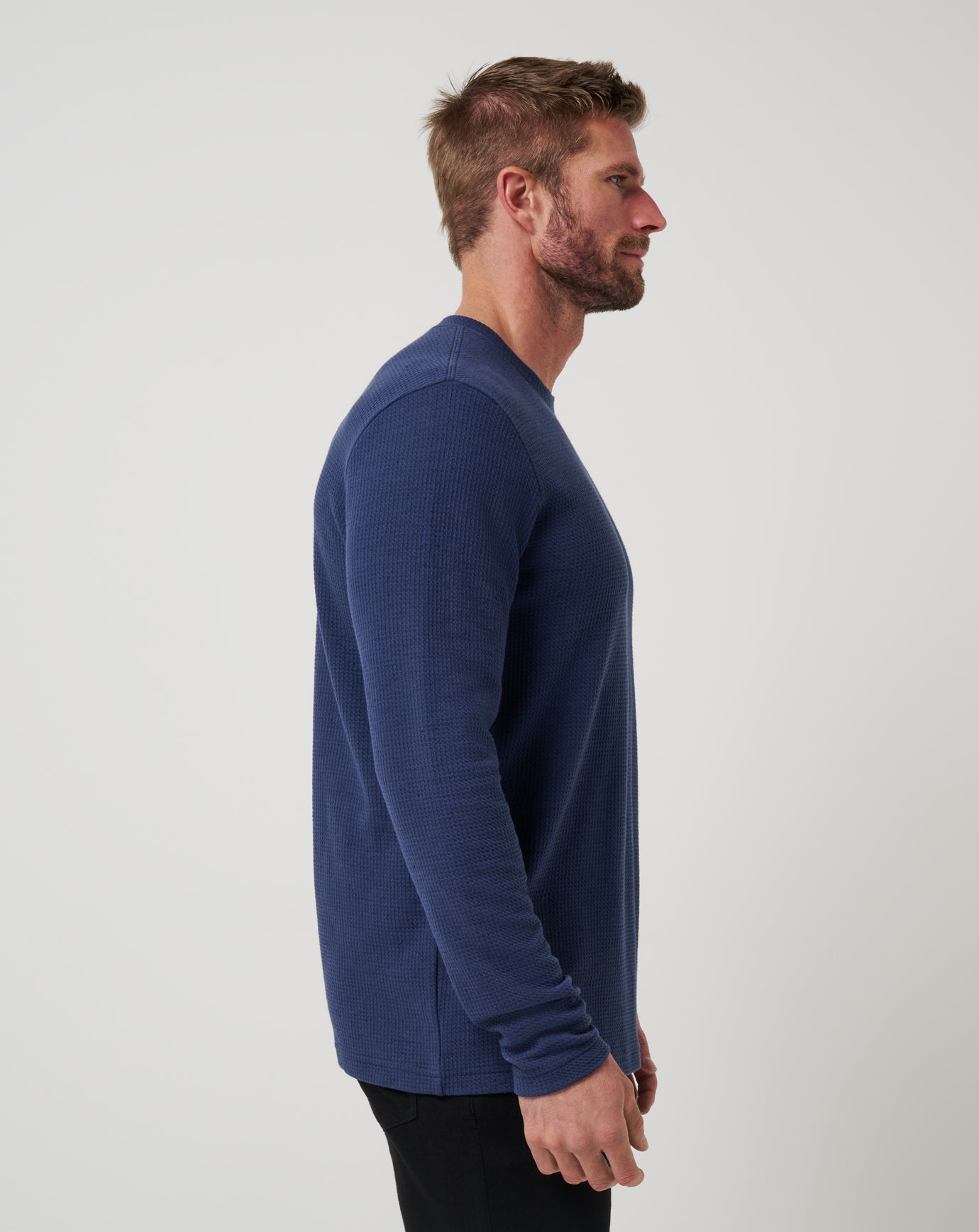 Cloud Waffle Crew Men/Mood Indigo