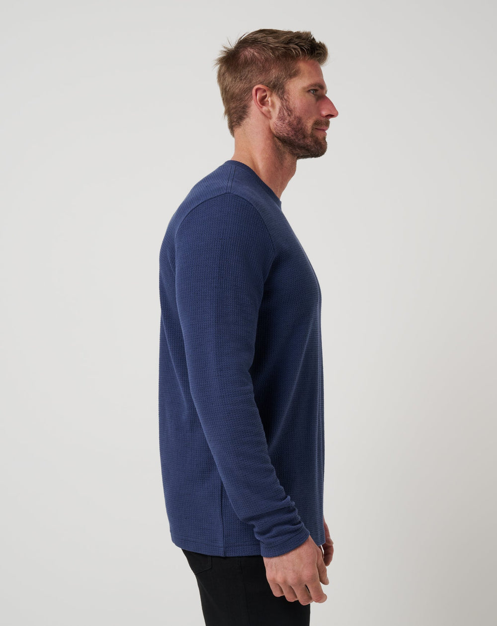 Cloud Waffle Crew Men/Mood Indigo