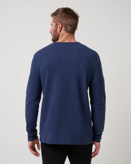 Cloud Waffle Crew Men/Mood Indigo