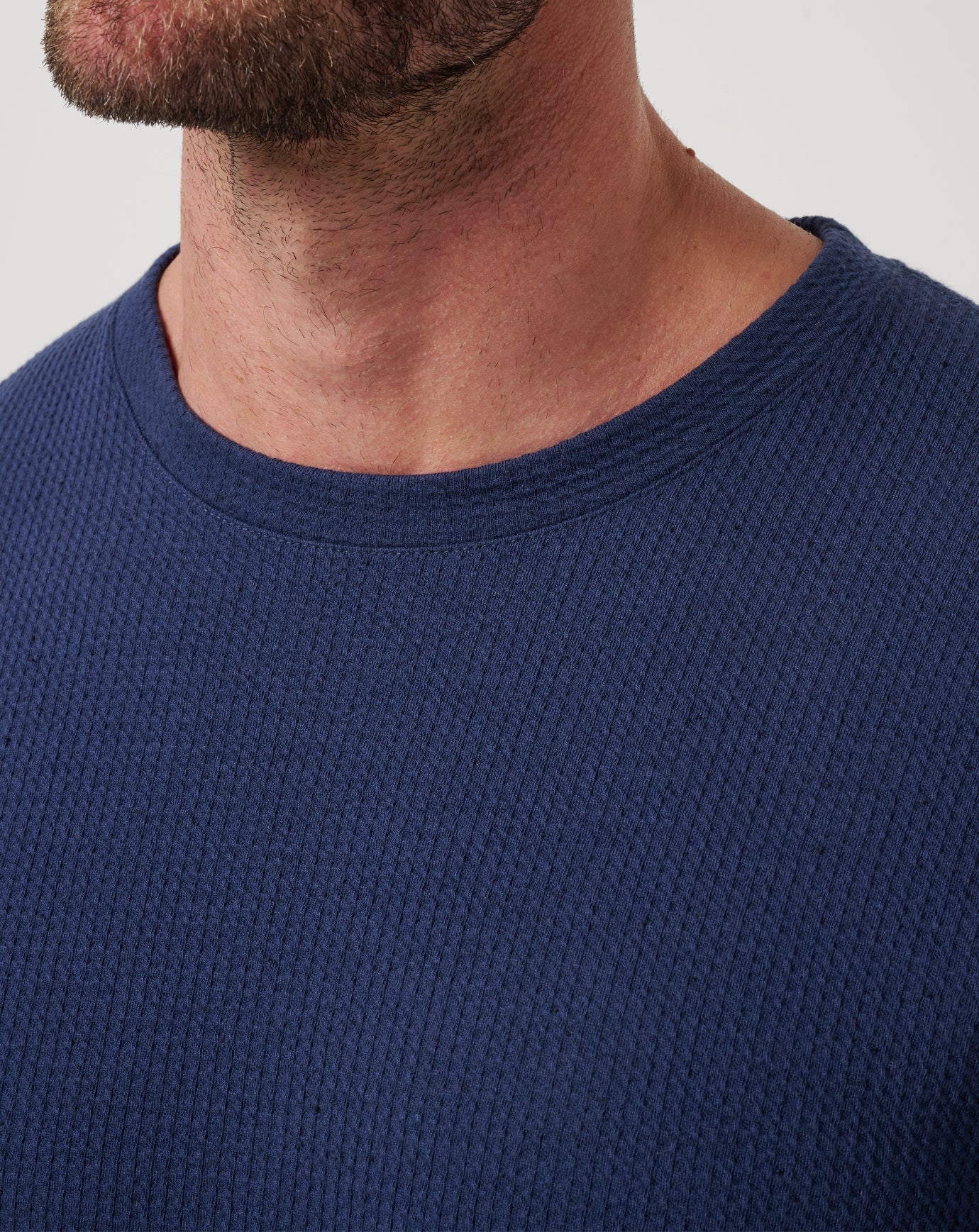 Cloud Waffle Crew Men/Mood Indigo