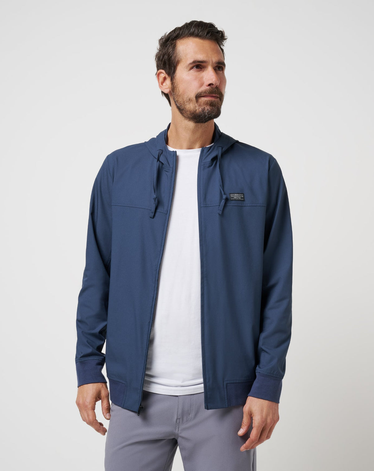 Wanderlust Hoodie Men|Golf/Mood Indigo