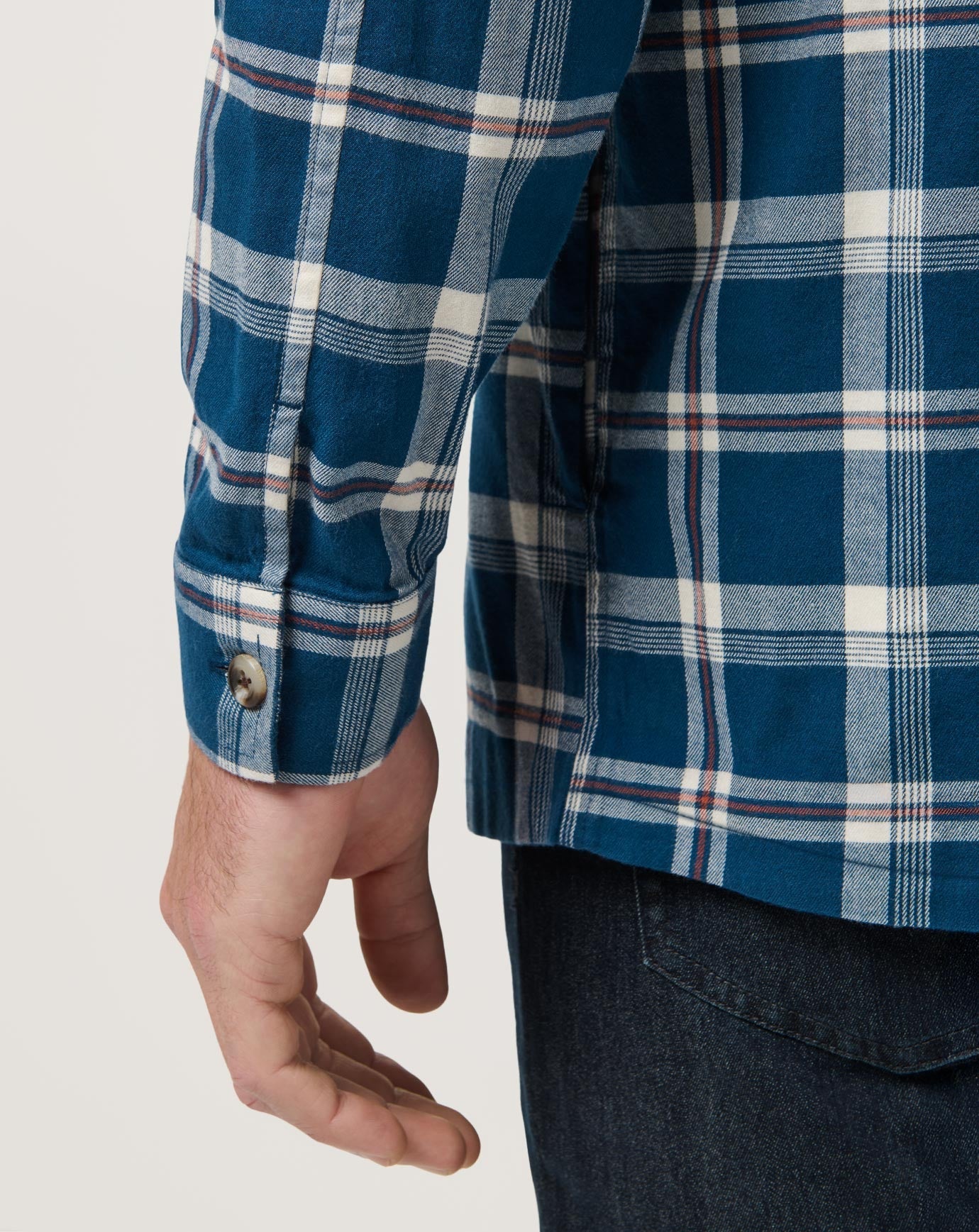 Cloud Flannel Hooded Button-Up Men/Titan