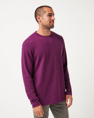 Burnley Cloud Waffle Crew Men/Claret