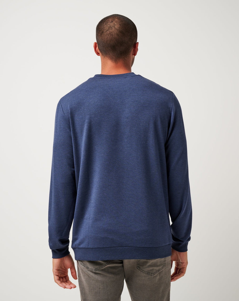Amenities V-Neck Crew Men|Golf/Heather Blue Nights