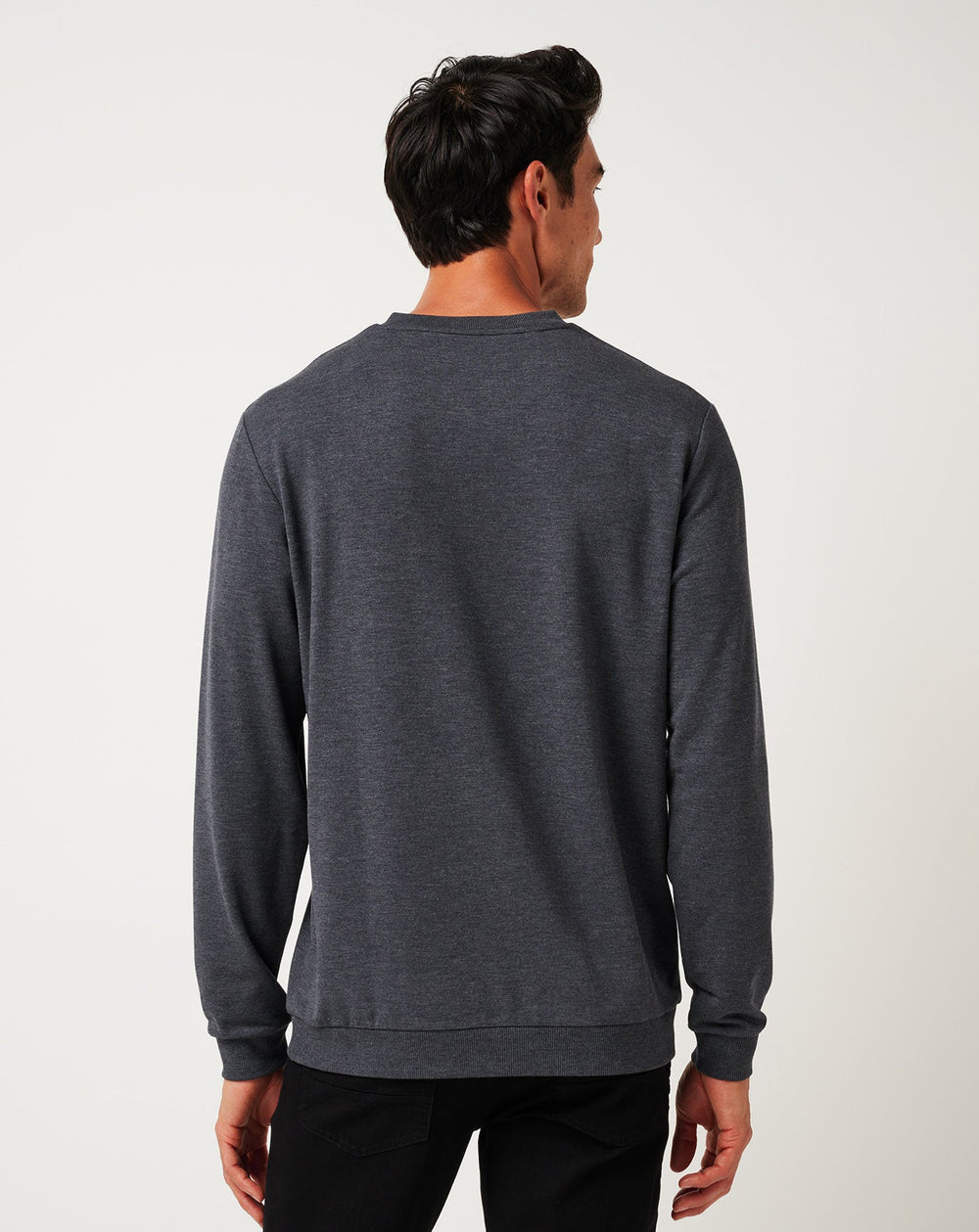 Amenities V-Neck Crew Men|Golf/Heather Dark Grey