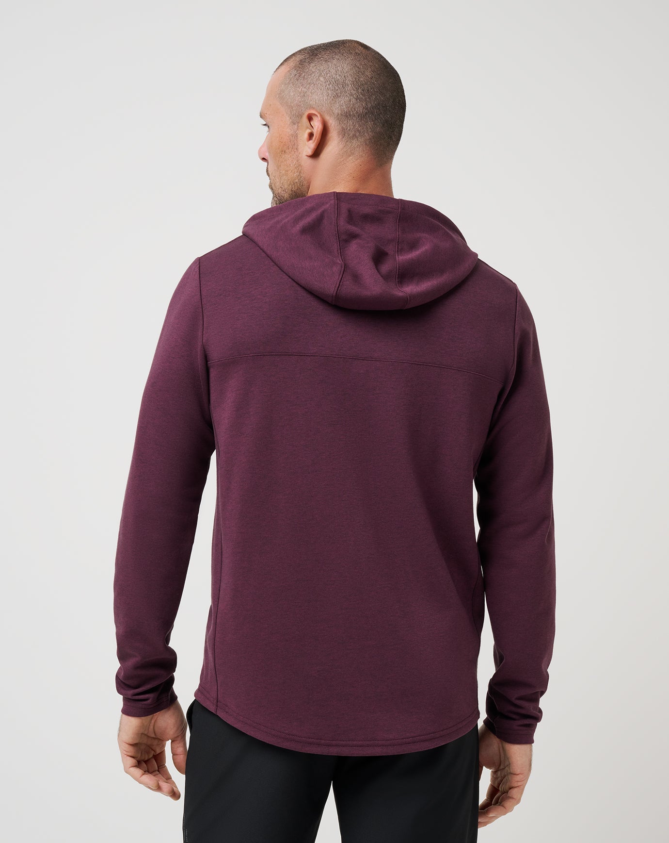 Upgraded Tech Hoodie Men|Golf/Heather Mauve Wine