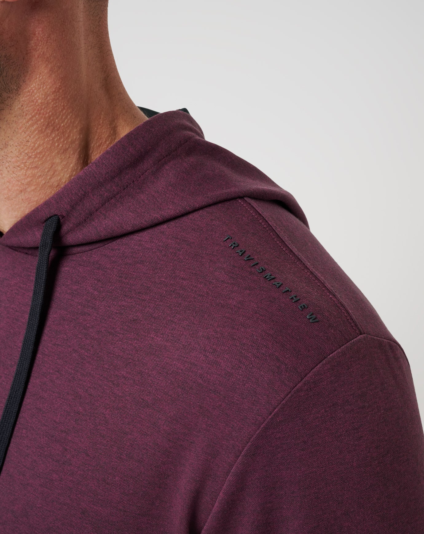 Upgraded Tech Hoodie Men|Golf/Heather Mauve Wine
