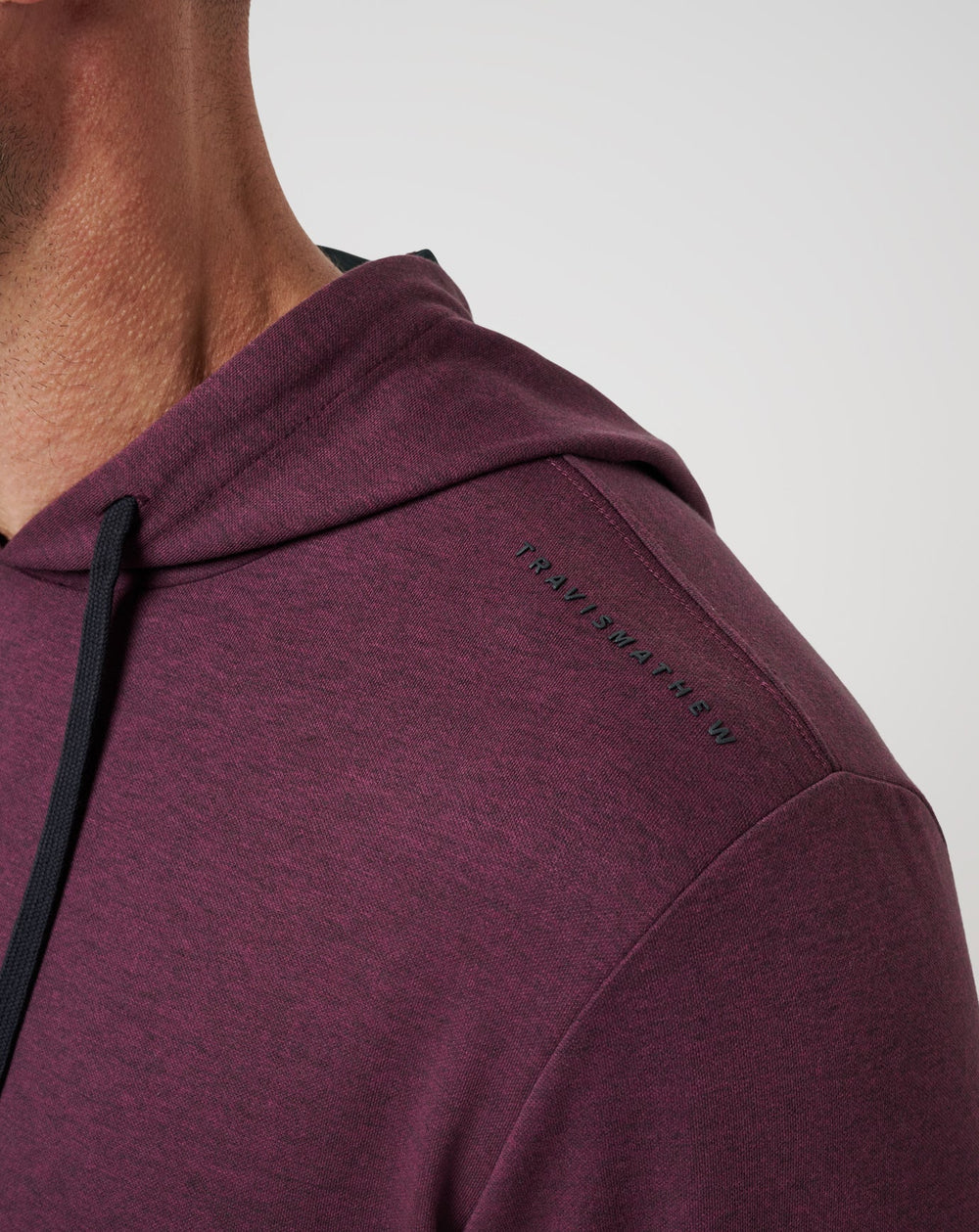 Upgraded Tech Hoodie Men|Golf/Heather Mauve Wine