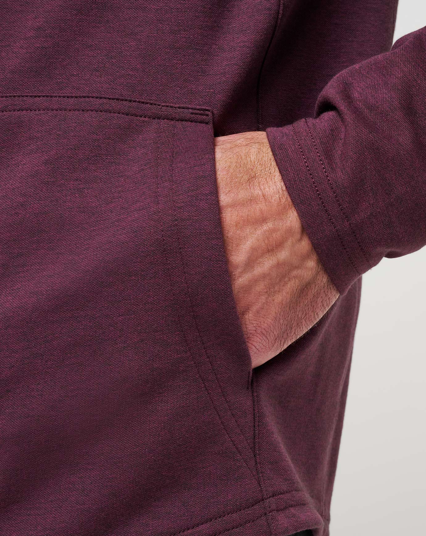 Upgraded Tech Hoodie Men|Golf/Heather Mauve Wine