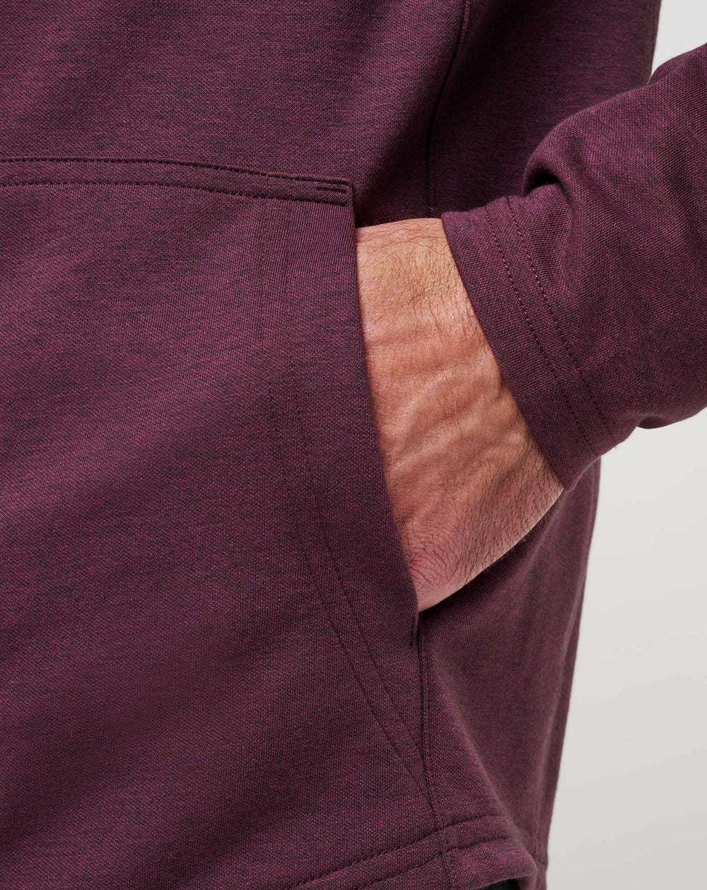 Upgraded Tech Hoodie Men|Golf/Heather Mauve Wine