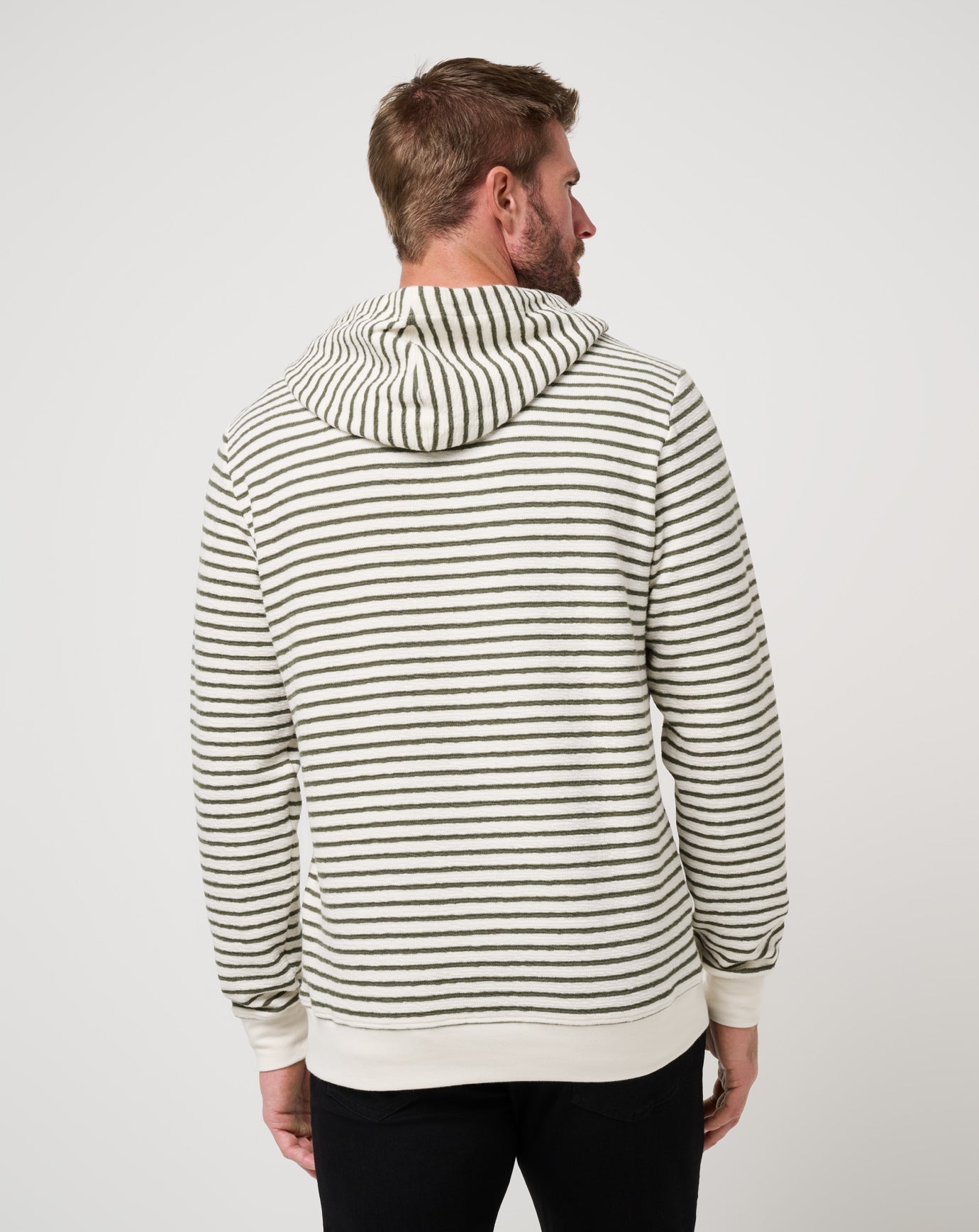 Shark Warning Hoodie Men/Dark Olive