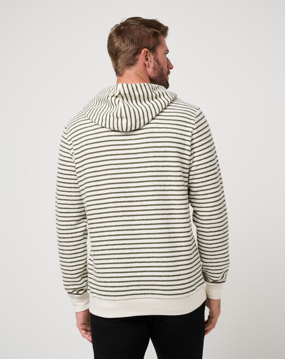 Shark Warning Hoodie Men/Dark Olive
