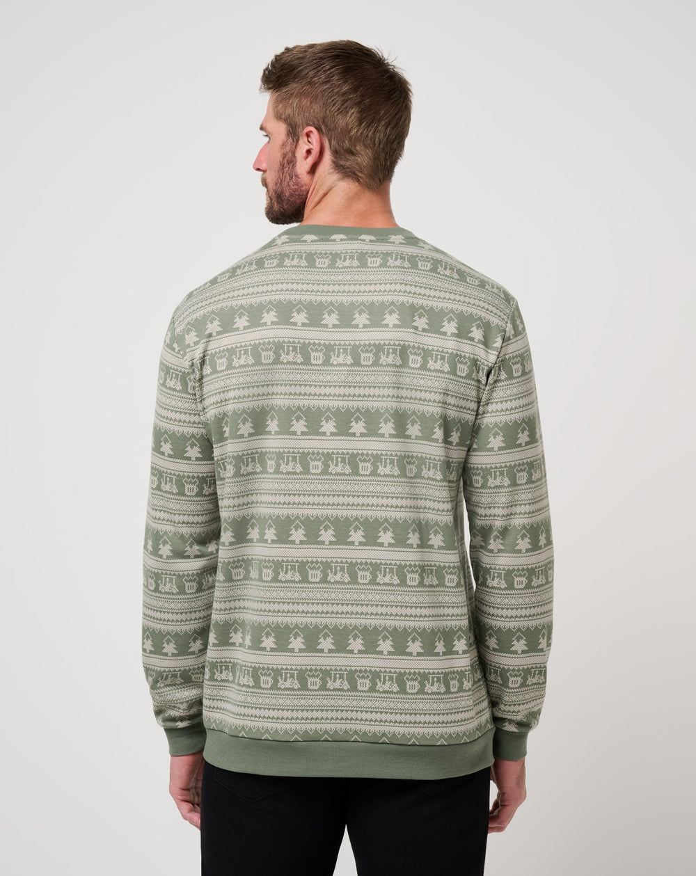Family Time Crew Men/Dark Olive