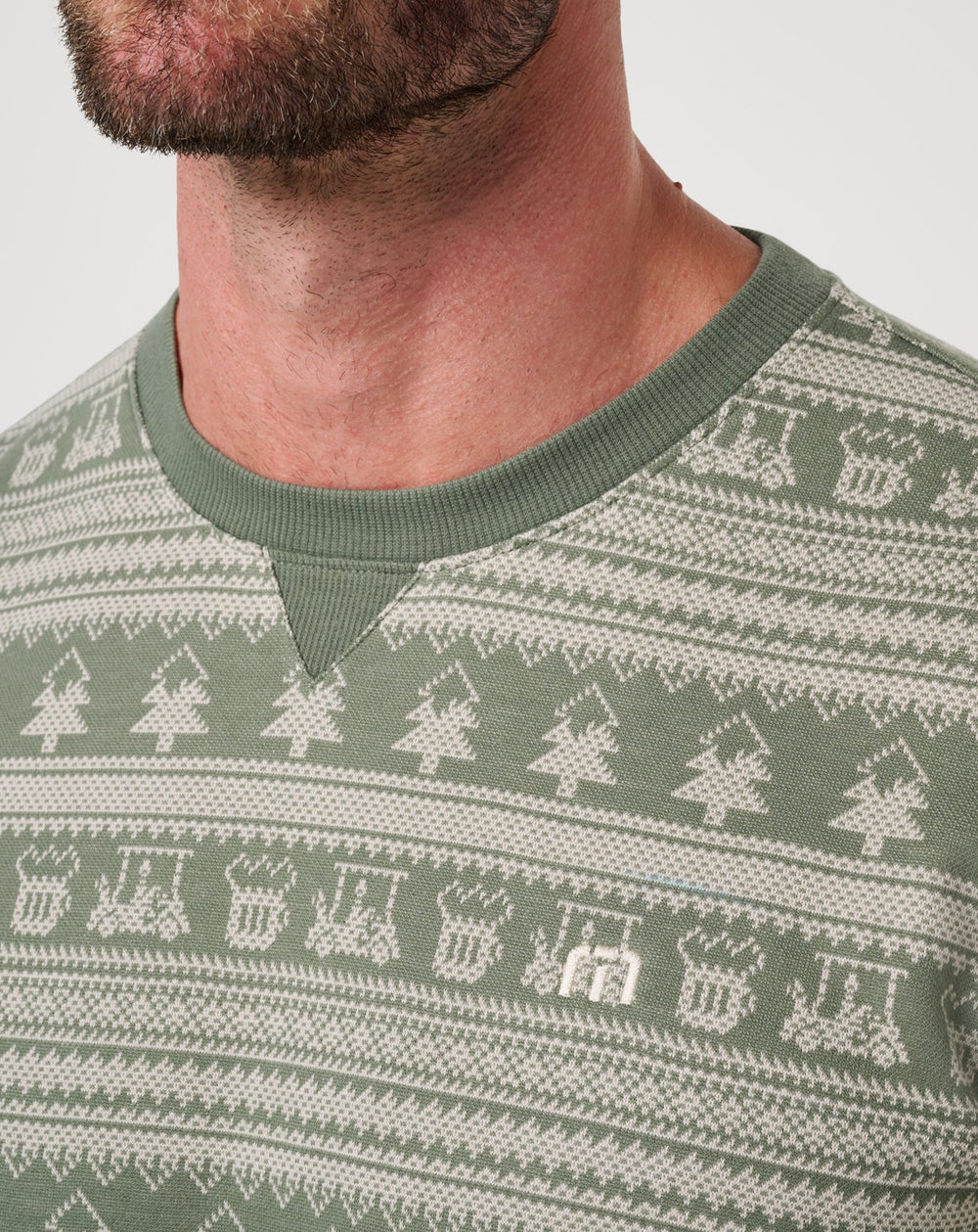 Family Time Crew Men/Dark Olive