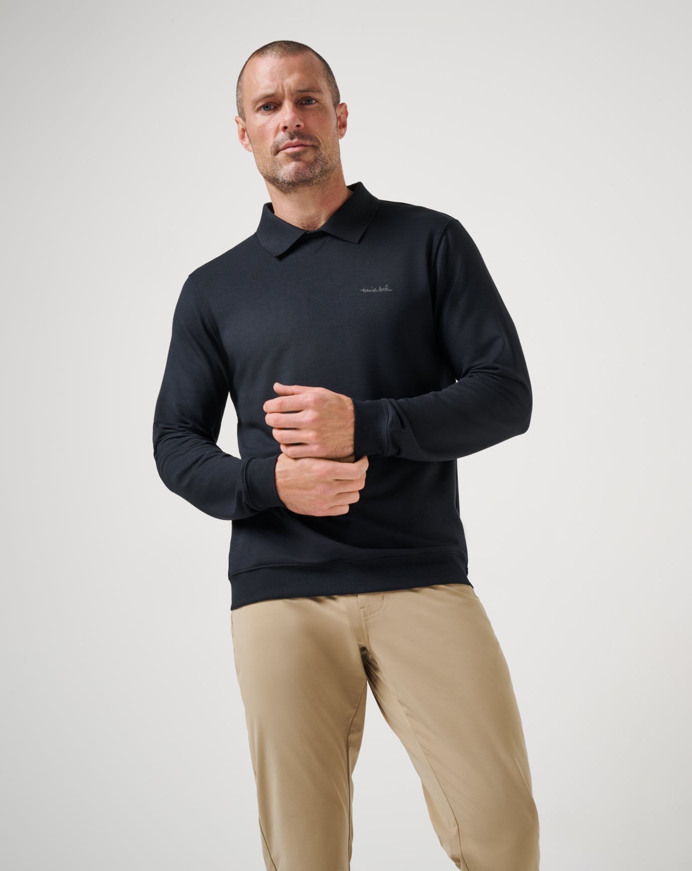 Amenities Collar Crew Men/Black