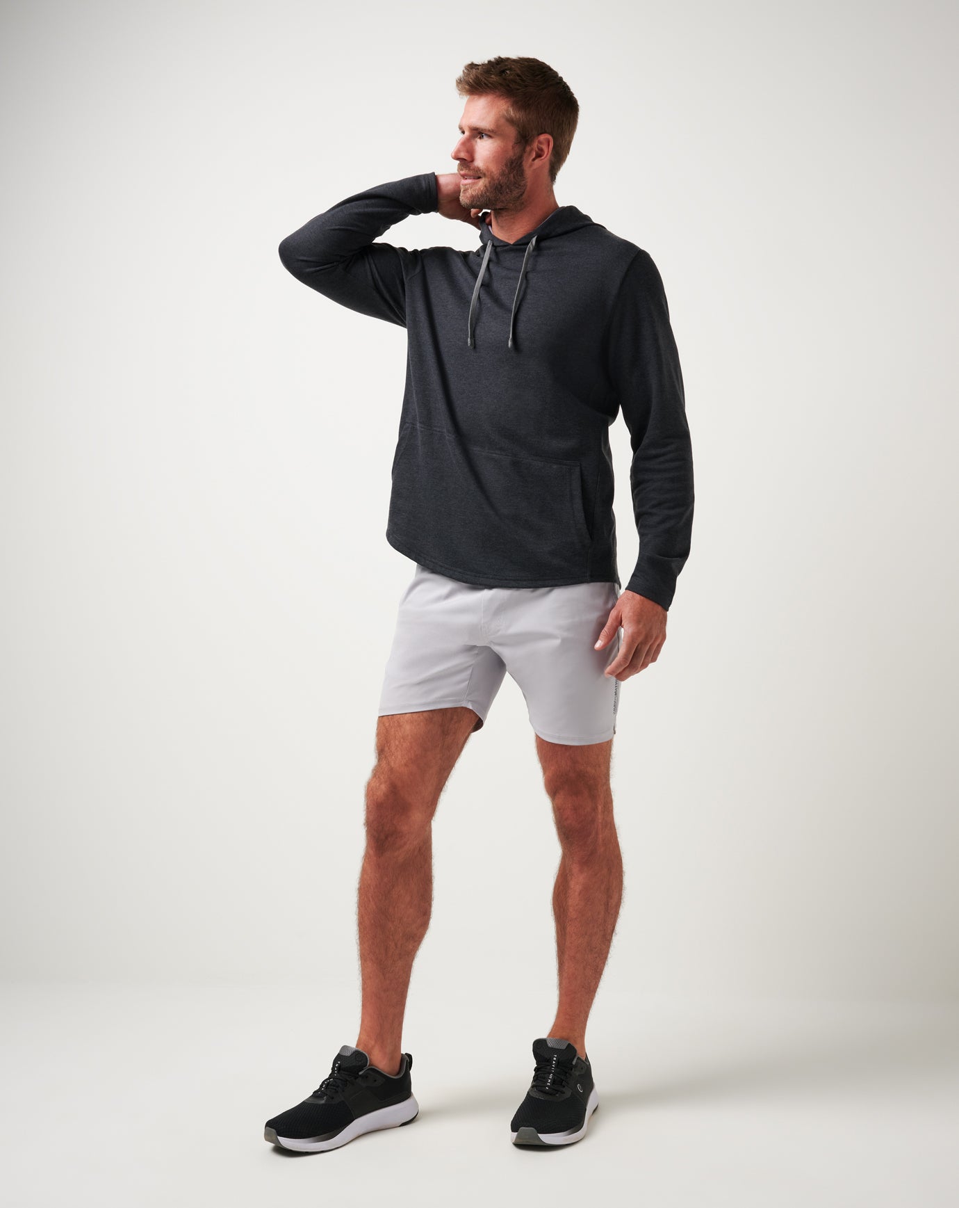 Upgraded Tech Hoodie Men|Golf/Heather Black