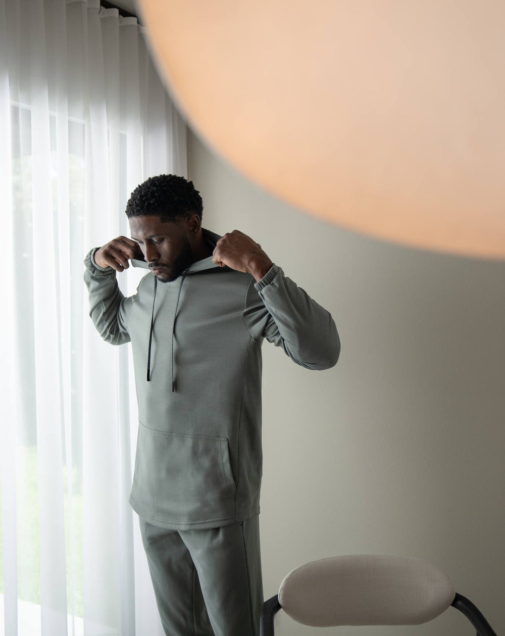 Upgraded Tech Hoodie Men|Golf/Heather Grey