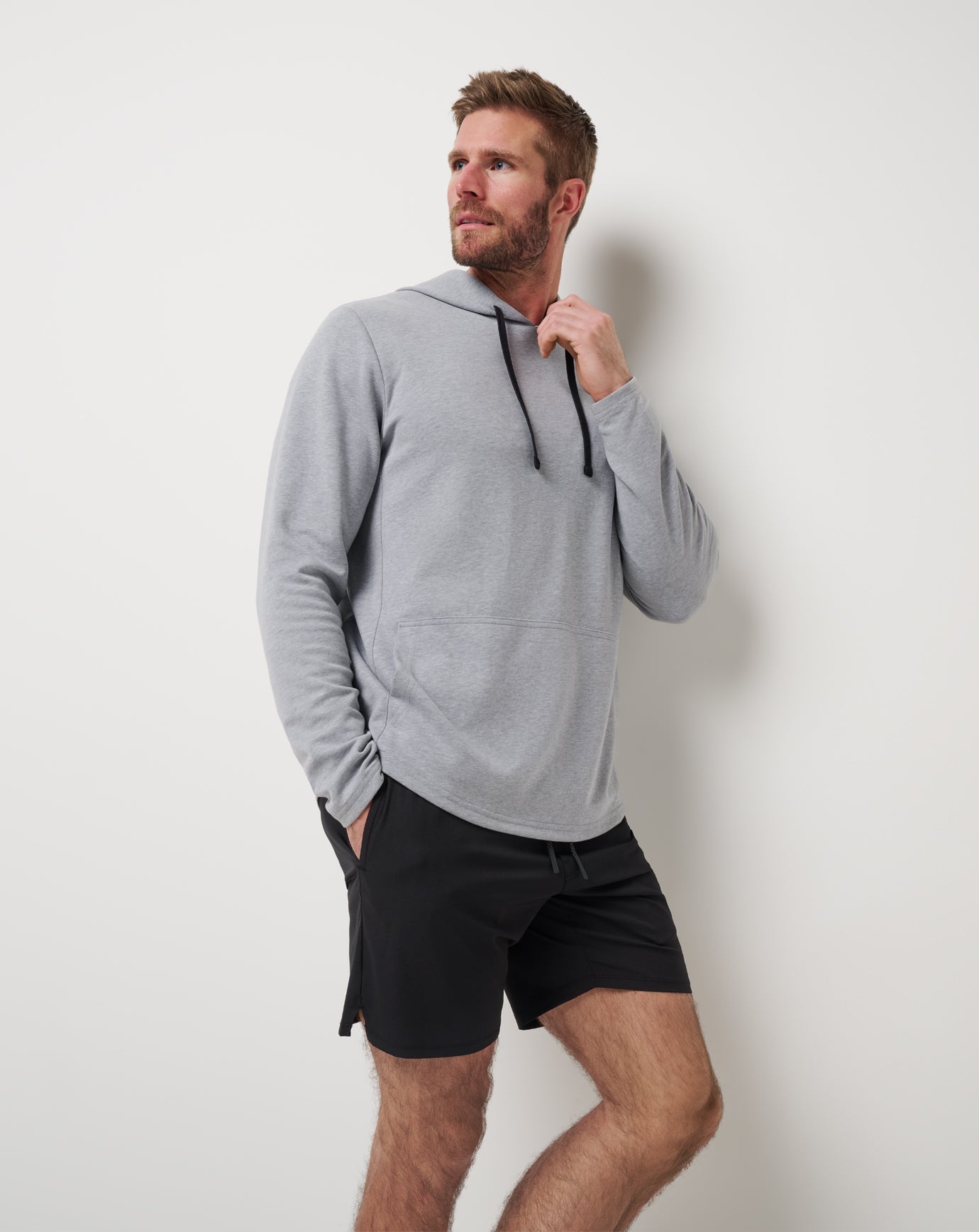 Upgraded Tech Hoodie Men|Golf/Heather Grey