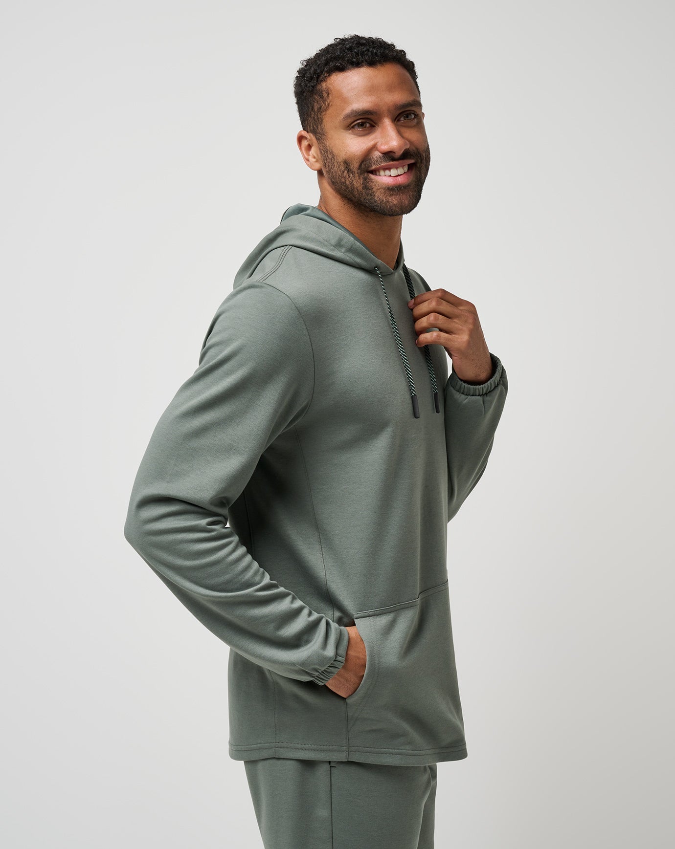 Sideslip Hoodie Men|New/Dark Olive