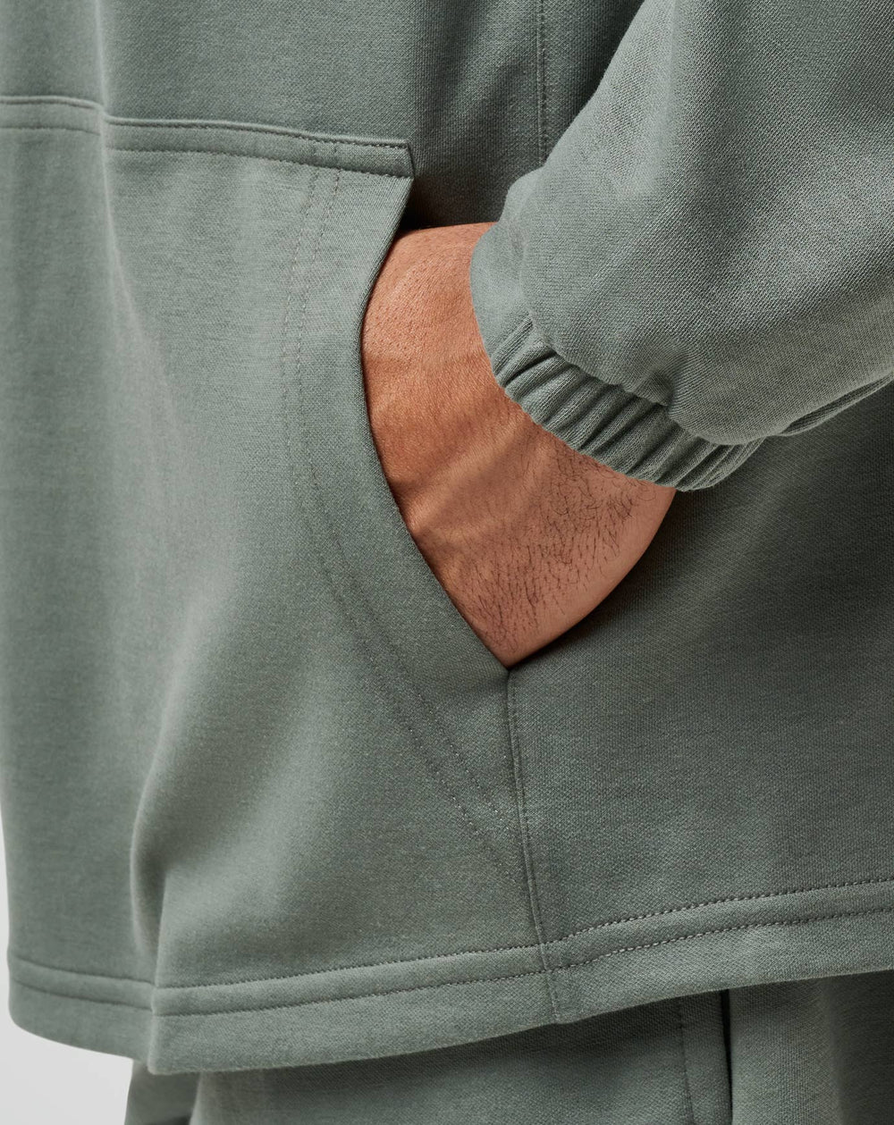 Sideslip Hoodie Men|New/Dark Olive