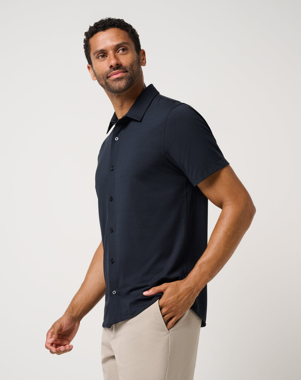 The Heater Button-Up Men/Black