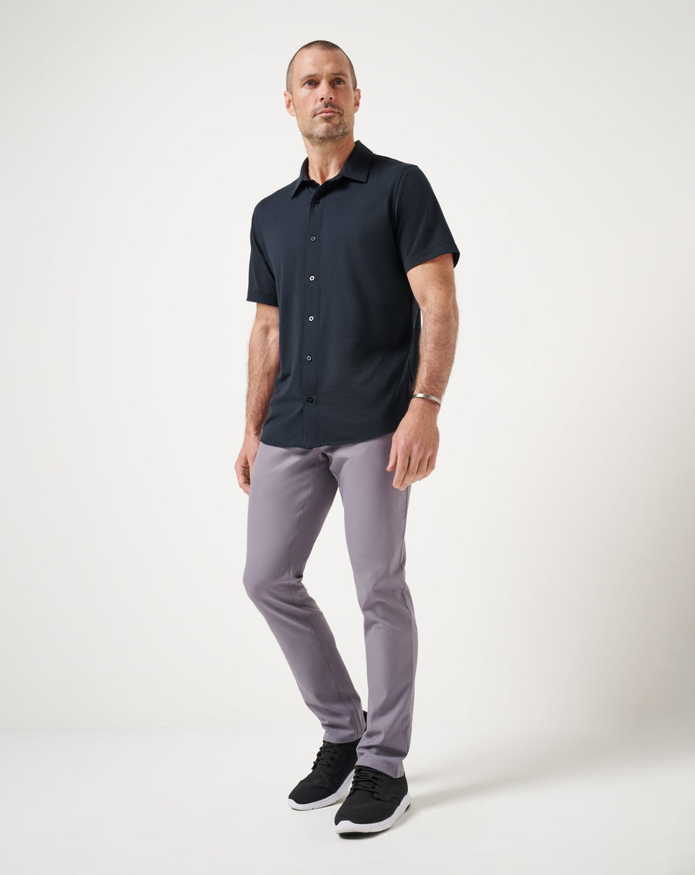 The Heater Button-Up Men/Black