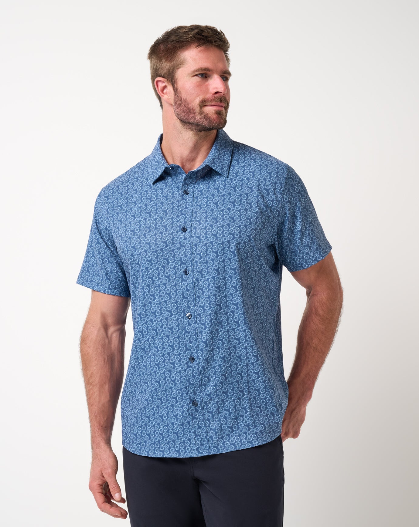 Techwoven Sunlight Button-Up Men/Bering Sea