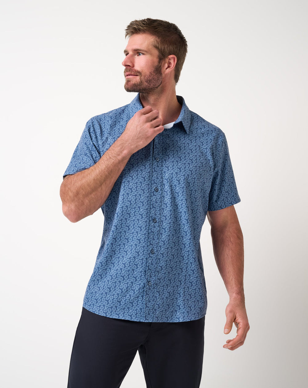 Techwoven Sunlight Button-Up Men/Bering Sea