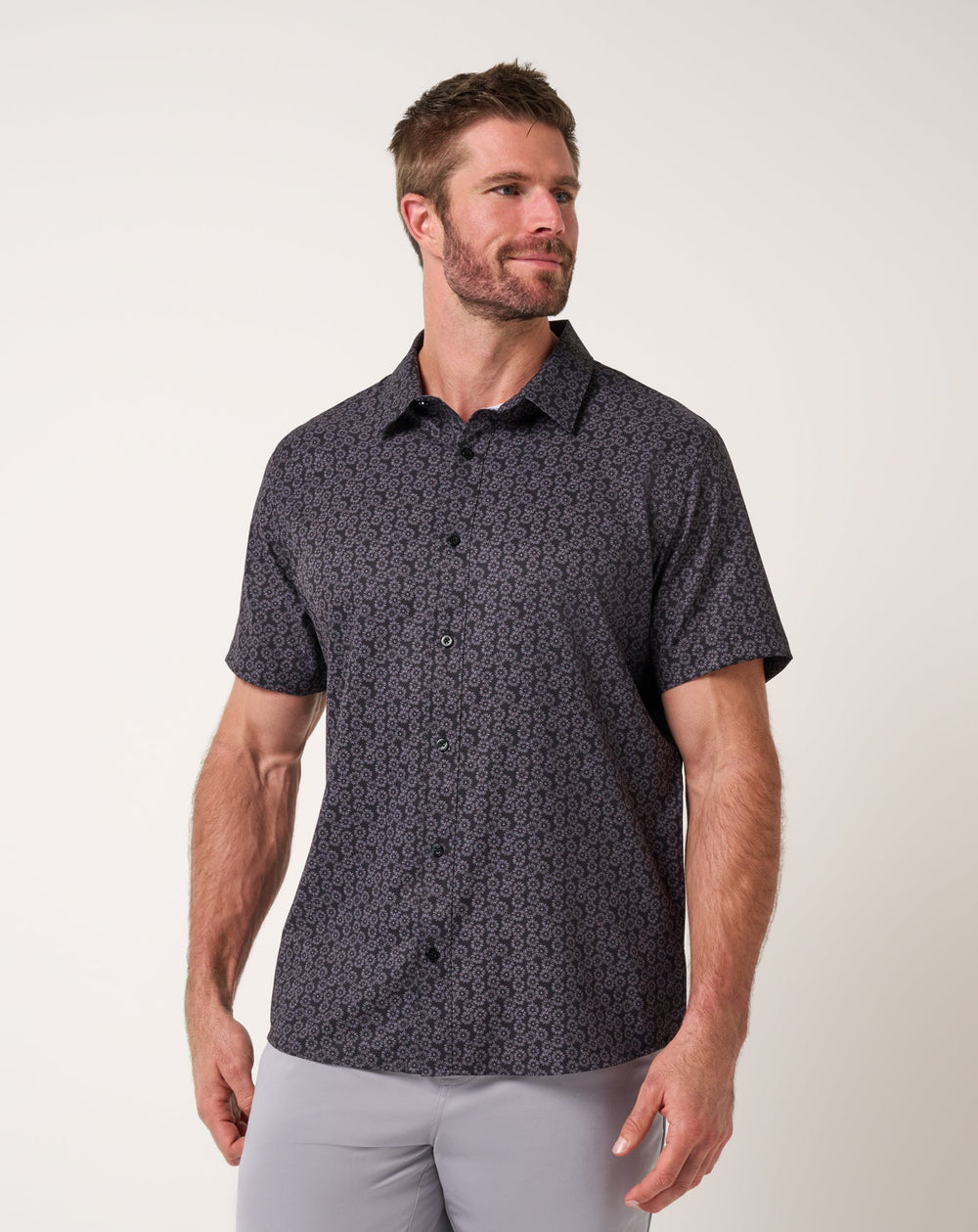Techwoven Sunlight Button-Up Men/Black