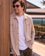 Cloud Waffle Shirt Jacket Men/Oxford Tan