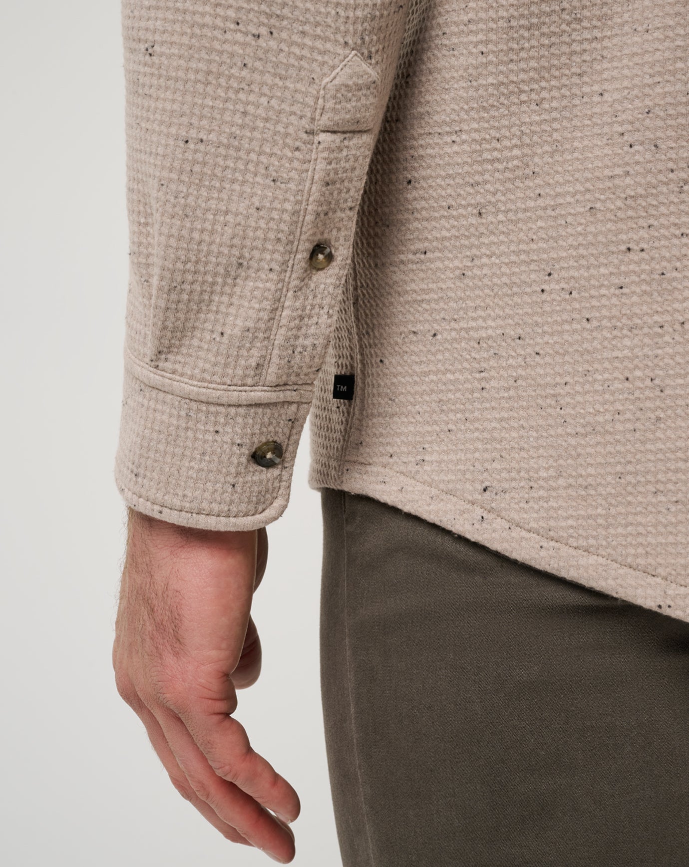 Cloud Waffle Shirt Jacket Men/Oxford Tan