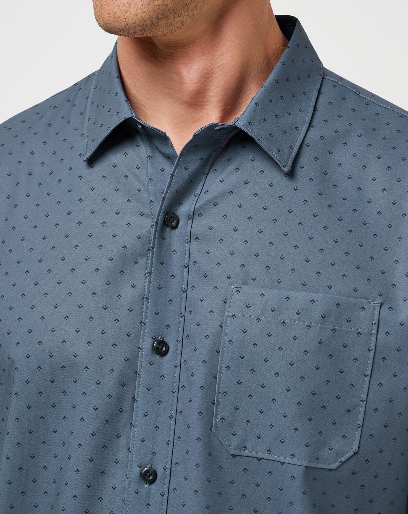 Techwoven Tidbits Button-Up Men/Bering Sea