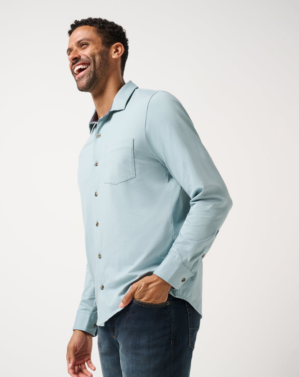 Comfortknit TM Social Club Button-Up Men/Arona