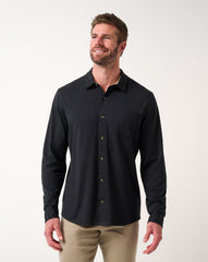 Comfortknit TM Social Club Button-Up Men/Black