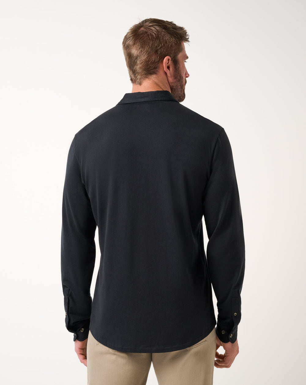 Comfortknit TM Social Club Button-Up Men/Black