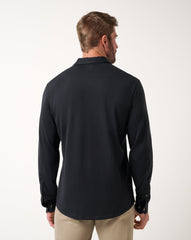 Comfortknit TM Social Club Button-Up Men/Black
