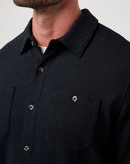 Cloud Waffle Shirt Jacket Men/Black
