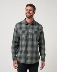 Cloud Flannel Plaid Button-Up Men/Dark Olive