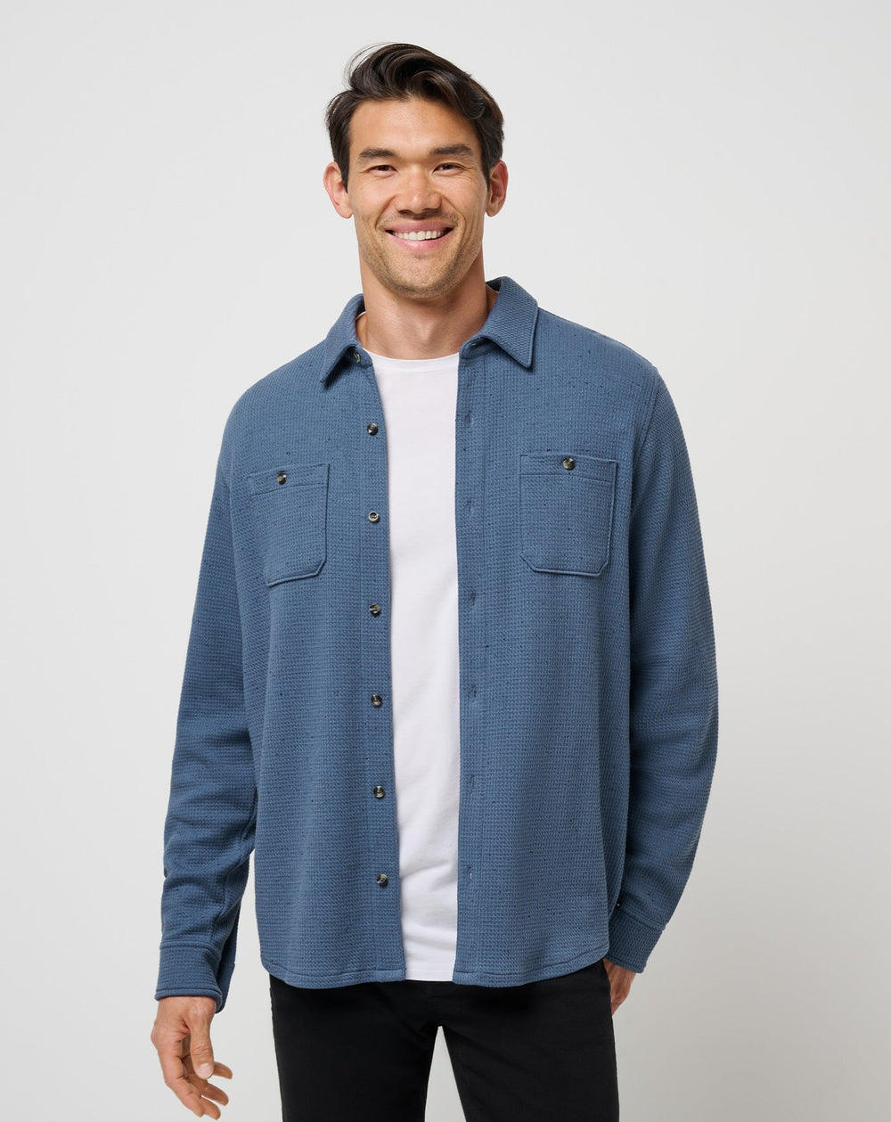 Cloud Waffle Shirt Jacket Men/Bering Sea