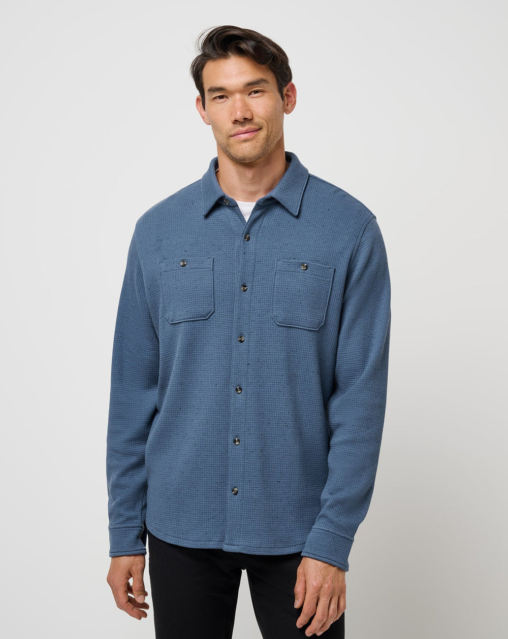 Cloud Waffle Shirt Jacket Men/Bering Sea