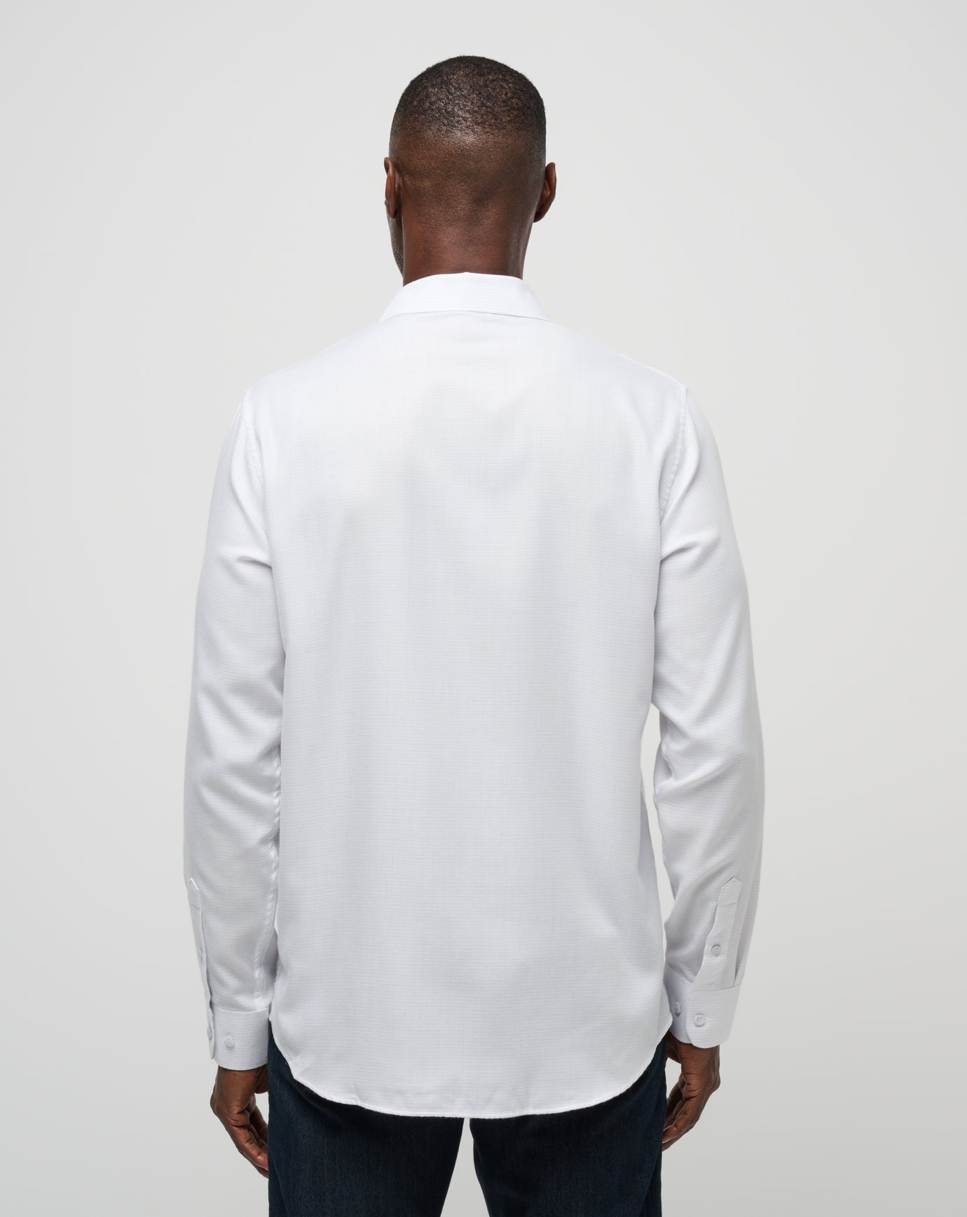 Little Leary Button-Up Men/White