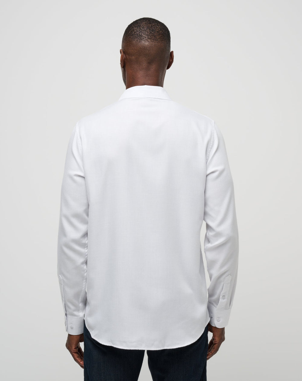 Little Leary Button-Up Men/White