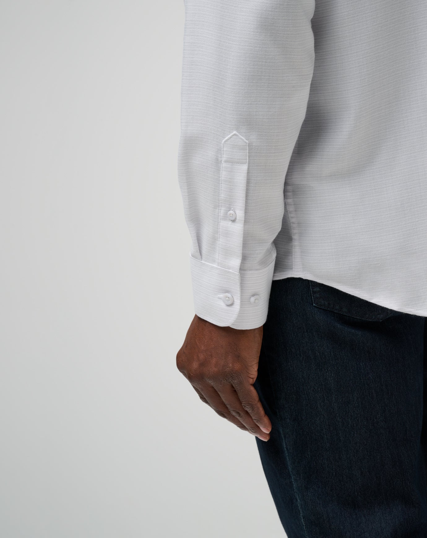 Little Leary Button-Up Men/White