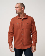 Cloud Flannel Button-Up Men/Maple