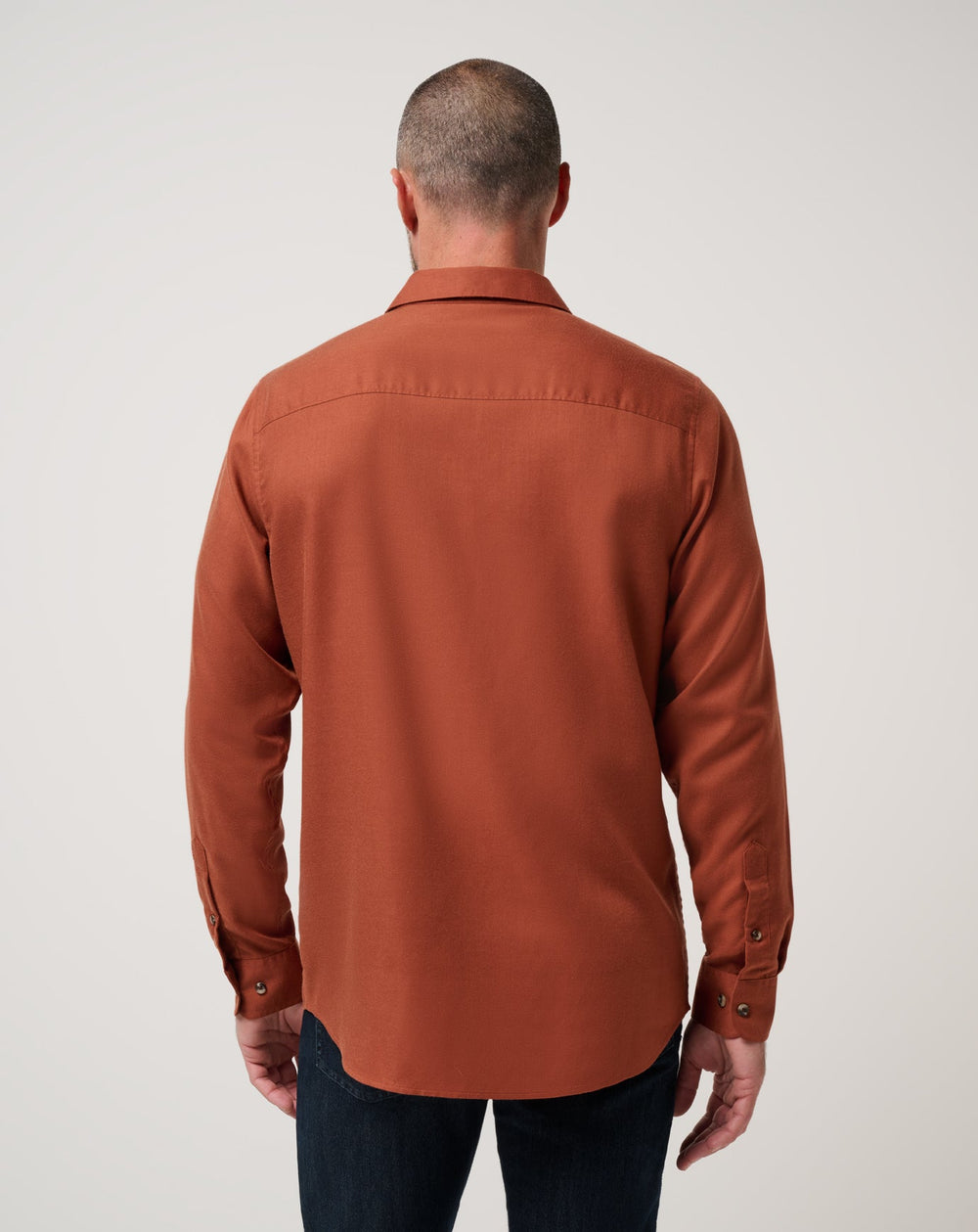 Cloud Flannel Button-Up Men/Maple