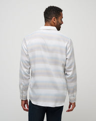 Cloud Flannel Stripe Button-Up Men/Oxford Tan