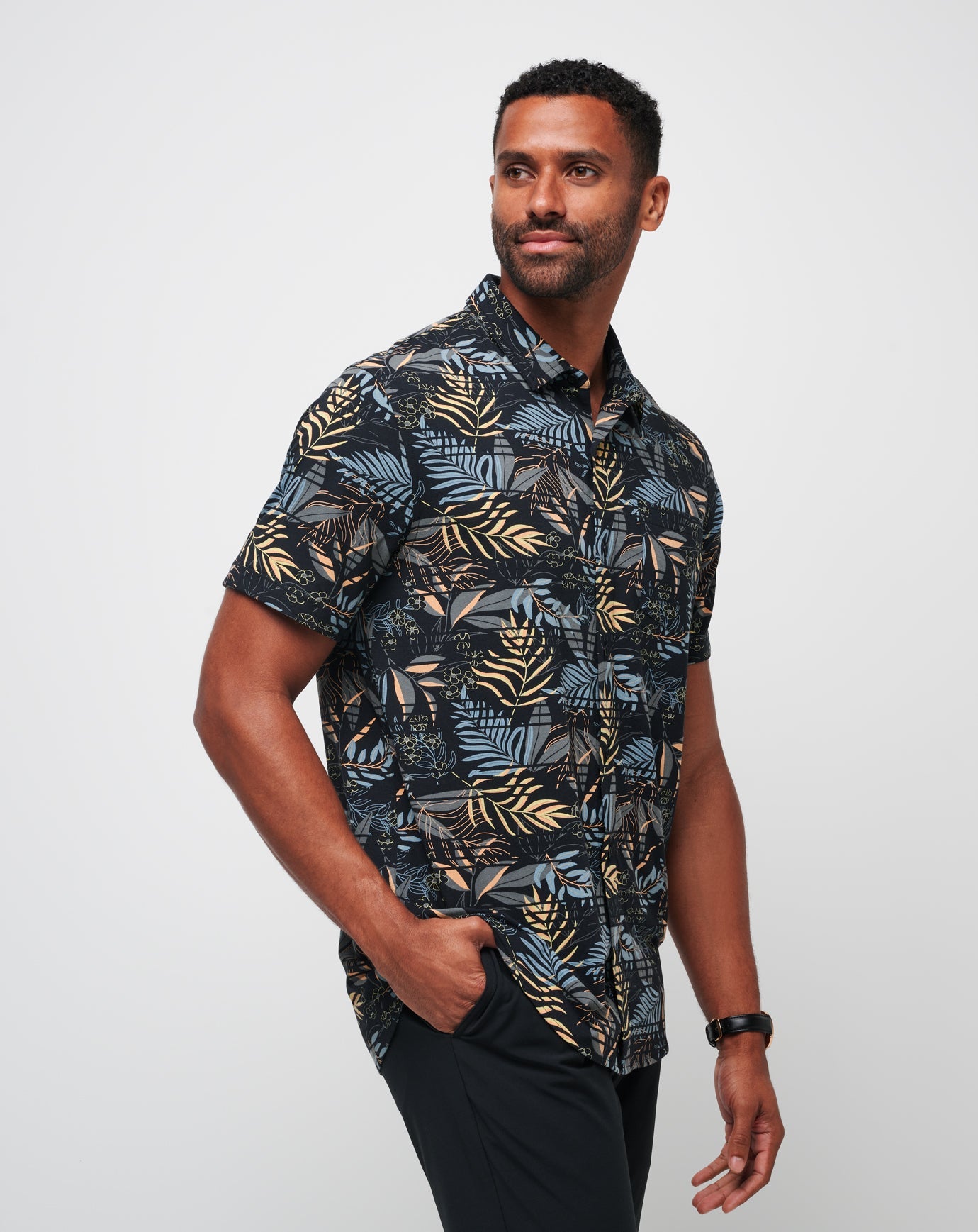 Knit Hanabata Days Button-Up Men/Black