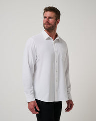 Techwoven Tidbits Button-Up Men/White