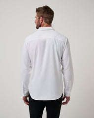 Techwoven Tidbits Button-Up Men/White