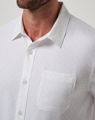 Techwoven Tidbits Button-Up Men/White